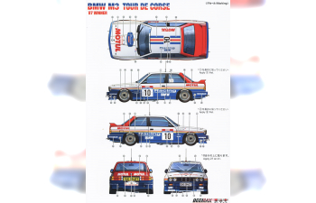 Сборная модель BMW M3 E30 '87 Tour De Corse Winner