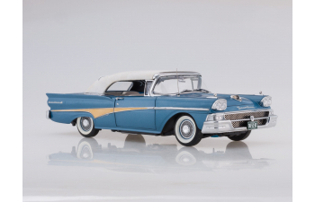 FORD Fairlane 500 Closed Convertible (1958), white/silverstone blue