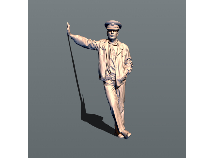 Фигура Вован машинист 3 (масштаб 1:24, окрашенная)