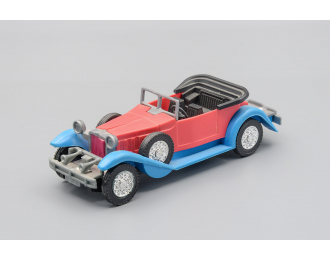 Игрушка Автомобиль ИА-1932 тент сложен, красный/голубой