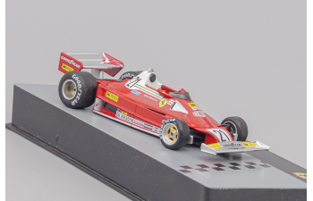 FERRARI F1 312t2 Scuderia Ferrari Sefac Team №21 Season (1977) Gilles Villeneuve, red