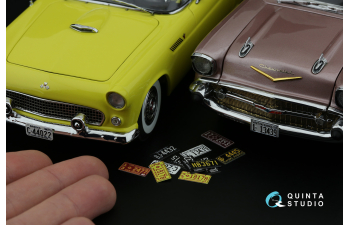 3D Декаль Автомобильные номера США, юго-западные штаты, 1950-1960 (для всех моделей) (на метал. основании), ч2