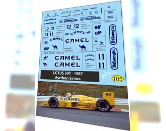 Набор декалей Formula 1 №9 (Lotus 99T)