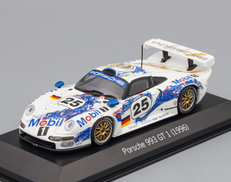 PORSCHE 911 GT1 Le Mans 1996 Stuck/Boutsen/Wollek #25, white