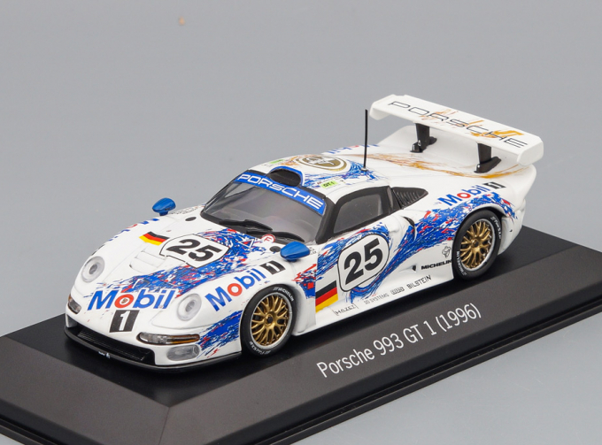 PORSCHE 911 GT1 Le Mans 1996 Stuck/Boutsen/Wollek #25, white