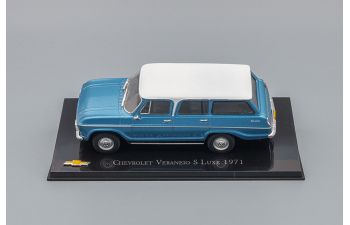 CHEVROLET Veraneio S/Luxe 1971, blue / white