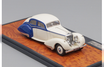 Bentley 4.25 litre Pillarless Saloon Carlton (1937), blue / white