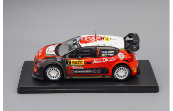 CITROEN C3 WRC Kris Meeke RallyRACC Catalunya-Costa Daurada #7 2017, red / white