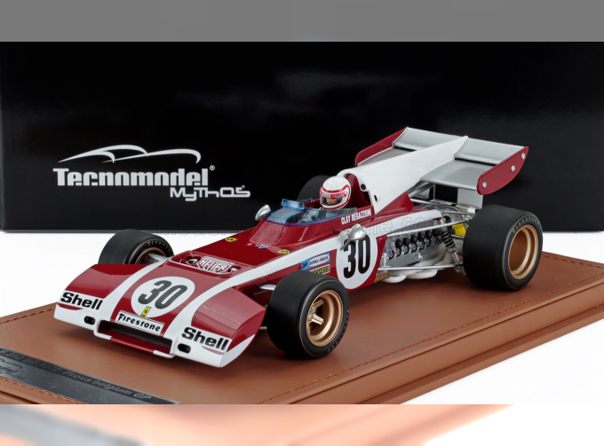 FERRARI F1 312b2 №30 Prova Belgium Gp (with Pilot Figure) (1971) Clay Regazzoni, Red White