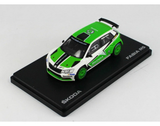 SKODA Fabia III R5 "SKODA Motor Sport Design" (2015), white / green