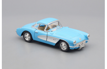 CHEVROLET Corvette (1957), blue / white