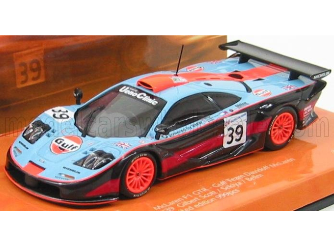 McLAREN F-1 Gtr N 39 Le Mans 1997 R.bellm - A.gilbert Scott - M.sekiya, Light Blue Black