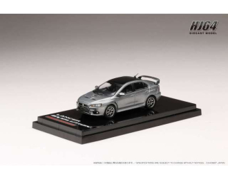MITSUBISHI Lancer Evolution X Final Edition with engine display model, titanium grey metallic with black roof