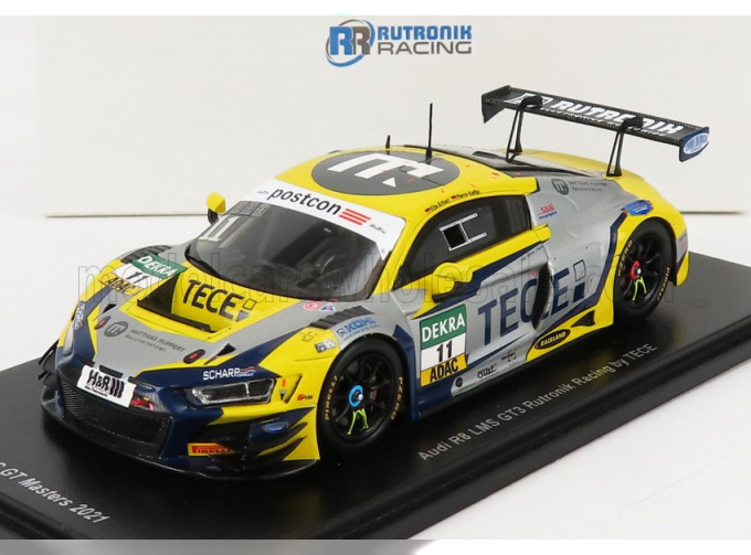 AUDI R8 Lms Gt3 Team Tece Rutronik Racing №11 Adac Gt Masters Oschersleben (2021) E.Erhart - P.Kaffer, Yellow Matt Grey