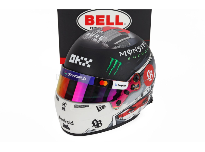 BELL HELMET Lando Norris 2025 F1 Japan Gp Mcl39 Team Mclaren №4 World Champion - Liberty Walk Livery, Black White