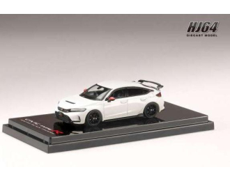 HONDA Civic Type R (FL5), Racing Black Package/Genuine Optional Parts with tailgate spoiler, championship white
