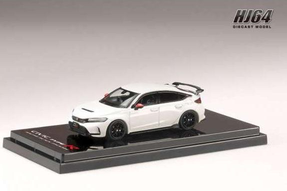 HONDA Civic Type R (FL5), Racing Black Package/Genuine Optional Parts with tailgate spoiler, championship white