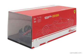 FERRARI F1 Sf-25 Team Scuderia Ferrari Hp № 44 Monza Italy Gp 2025 Lewis Hamilton - Niki Lauda 50th Anniversary World Champion, Red White