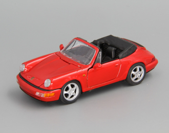 PORSCHE 911 Carrera 2 Cabrio, red / black