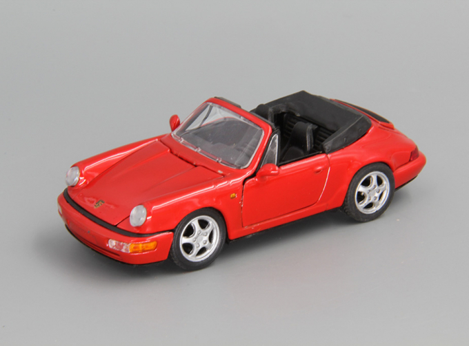 PORSCHE 911 Carrera 2 Cabrio, red / black