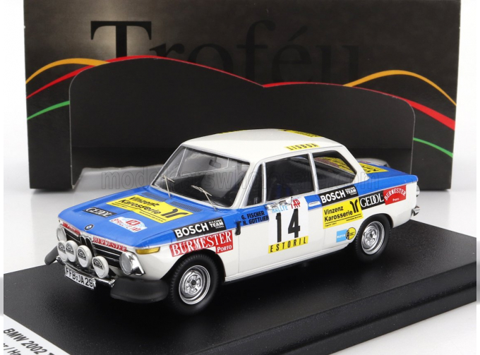 BMW 2002 Tii (night Version) №14 Rally Tap (1974) Georg Fischer - Harald Gottlieb, Blue White