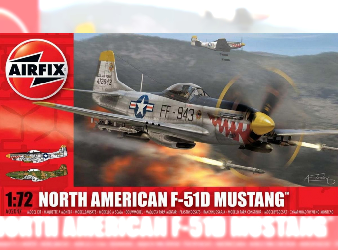 Сборная модель Американский истребитель North American F-51D Mustang