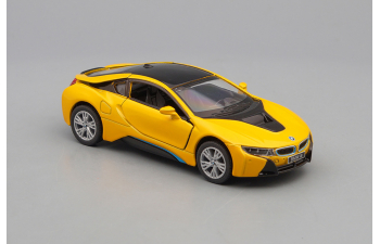 BMW i8, yellow