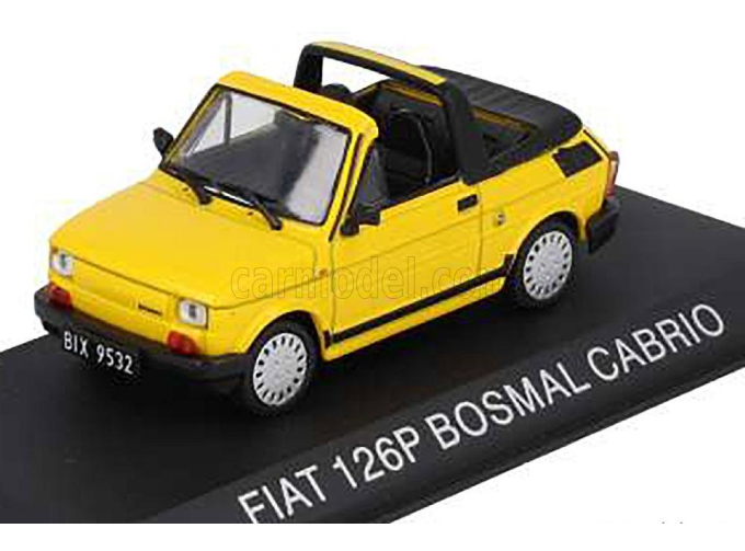 POLSKI FIAT 126P Bosmal Cabriolet (1987), yellow