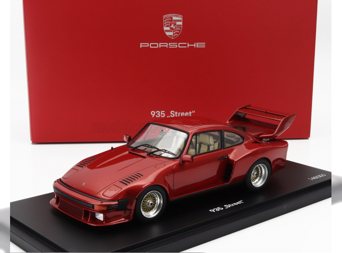 PORSCHE 911 935 Turbo Street 1983, Red Met