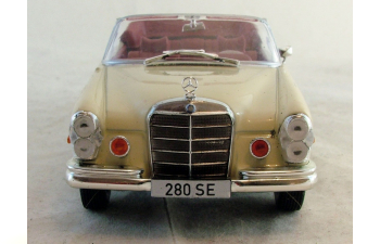 MERCEDES-BENZ 280 SE 3.5 (1969), Mercedes-Benz Offizielle Modell-Sammlung 75, бежевый