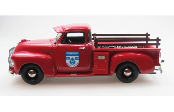 GMC Серии 100 5ти оконный пикап коммунальных служб (1953), красный