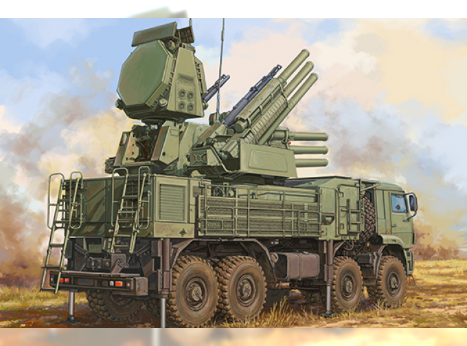 Сборная модель ЗРК Russian 72V6E4 Combat Unit of 96K6 Pantsir-S1 ADMGS(w/RLM SOC S-band Radar)