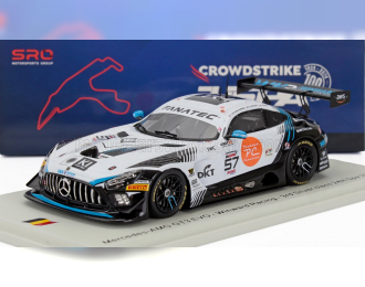 MERCEDES-BENZ Amg Gt3 Evo 6.2l V8 Team Winward Racing №57 3rd Silver Class 24h Spa (2024) Tanart Sathienthirakul - Daan Arrow - Colin Caresani, White Black