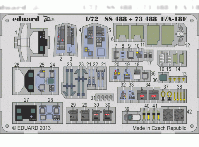 Цветное фототравление для F/A-18F S.A.