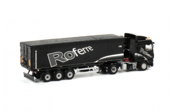 DAF XF 105 Space Cab Tip Trailer Volume (3 axle) Kuypers Kessel, Premium Line 1:50, черный