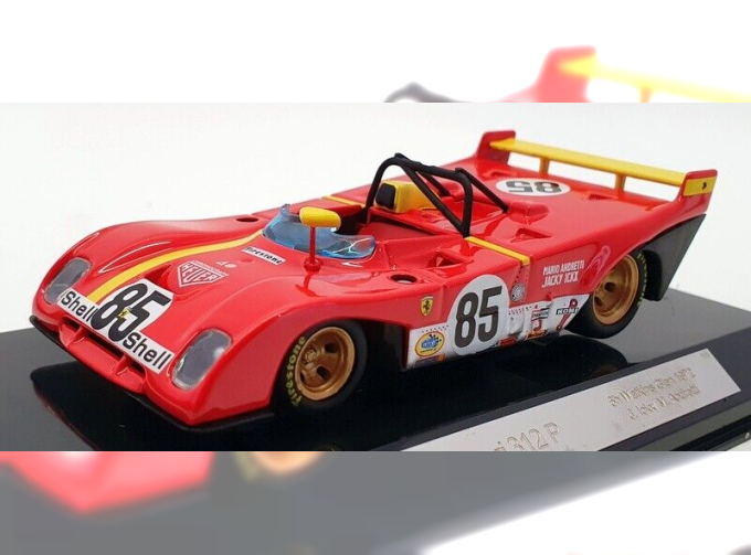 FERRARI 312pb №85 Winner 6h Watkins Glen (1972) J.ickx - M.Andretti, Red Yellow