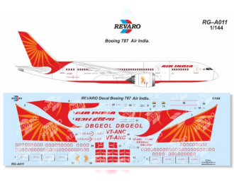 Декаль Boeing 787 Air India