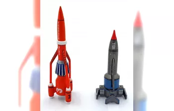G.ANDERSON Thunderbirds - Thunderbird 1 - Thunderbird 3, Red Silver