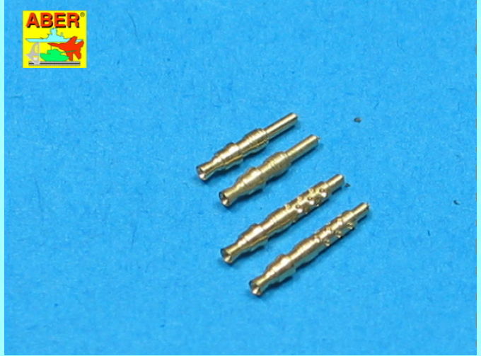 Set of 4 barrels tips for German 7,92 mm MG 17 aircraft machine guns