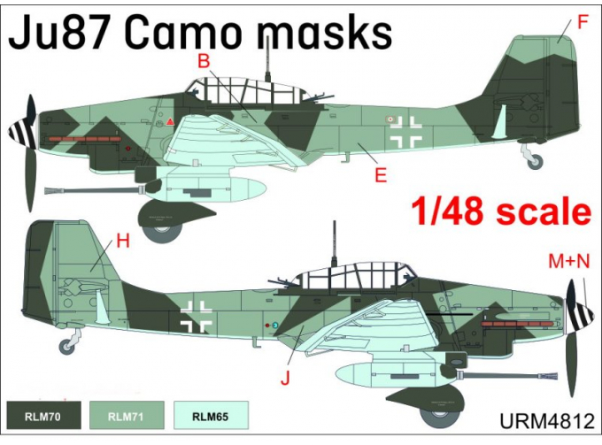 Маска окрасочная Ju87 Stuka Camo