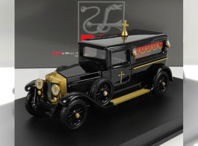 FIAT 519 Carro Funebre - Hearse - Funeral Car With Coffin (1924), black