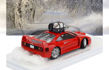 FERRARI F40 Snow Drifting In Japan With Pilot Driver (1993), Red