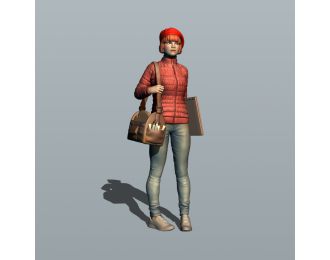 Фигурка 746 Студентка 5, окрашенная