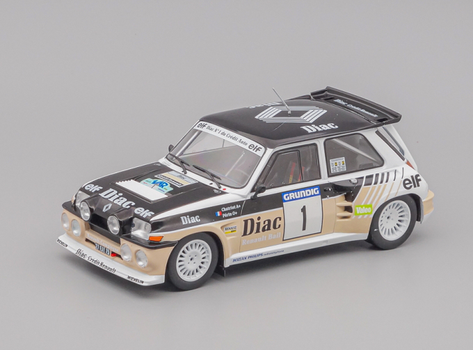 RENAULT 5 Maxi Turbo Diac #1, black / beige / white