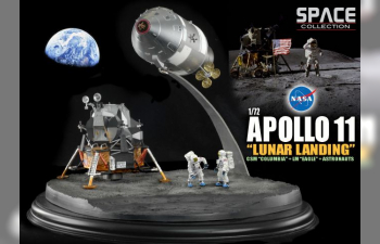 NASA, Apollo 11 Columbia + Eagle, Lunar Landing July 20th, 1969, Command + Lunar Module Diorama