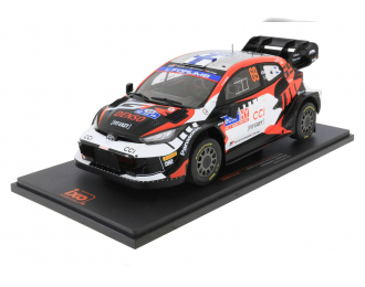 TOYOTA Yaris Gr Rally1 Team Toyota Gazoo Racing Wrt №69 Rally Finland (2024) Kalle Rovanpera - Jonne Halttunen, Black White Red