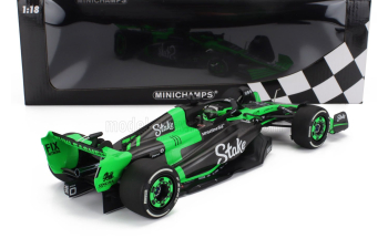 SAUBER F1 C44 Team Stake Kick №77 Season (2024) Valtteri Bottas, Green Black