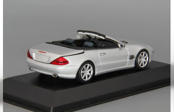 MERCEDES-BENZ SL with operating roof (2001), silver