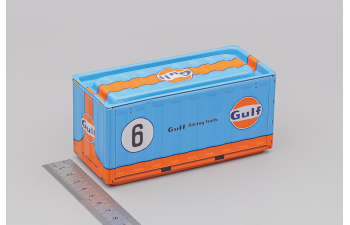 Контейнер металлический, голубой