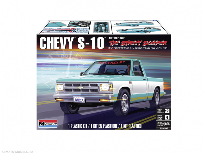 Сборная модель CHEVROLET S-10 пикап 1990